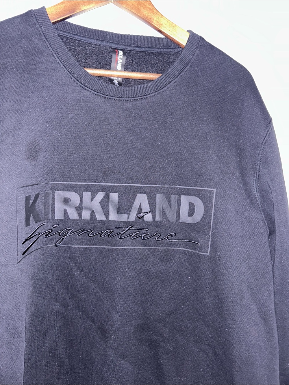 Like New Kirkland All Black Limited Edition Sweater !